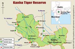 Kanha national park map