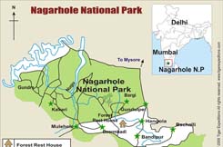 nagarhole National park tour map